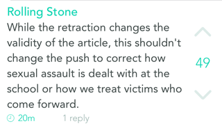 Illustration for article titled Here's What UVA Students Are Saying About Rolling Stone on YikYak